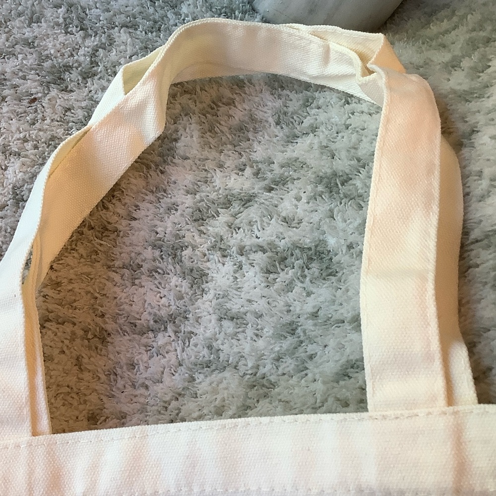 French Lavender Bicycle Canvas Tote Bag NWT 13.5” x 15” - Picture 14 of 16